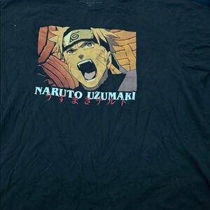 Anime Character Black Graphic Tee